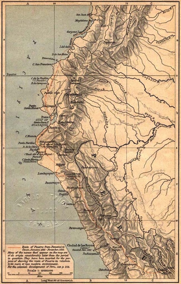 El Imperio Inca Mapa